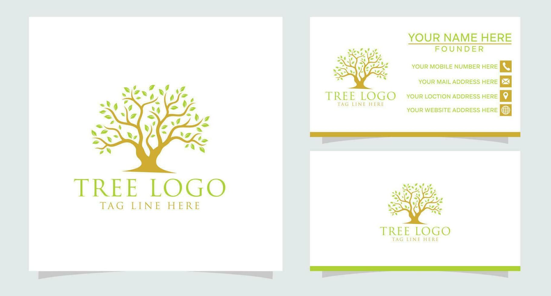 Tree with soil farming agriculture logo design inspiration vector