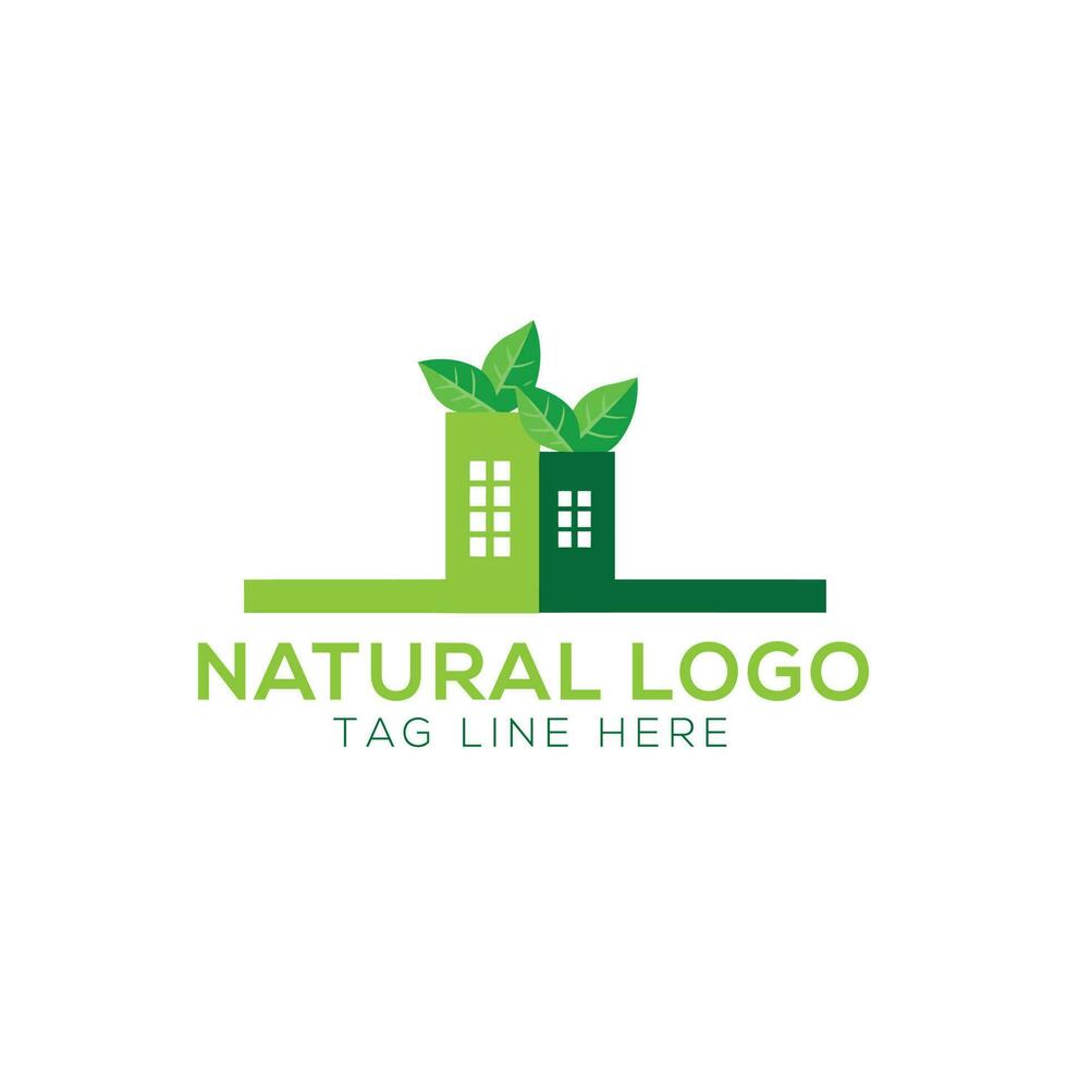 Urban or green city vector logo template. This design uses a building symbol. Suitable for the environment.