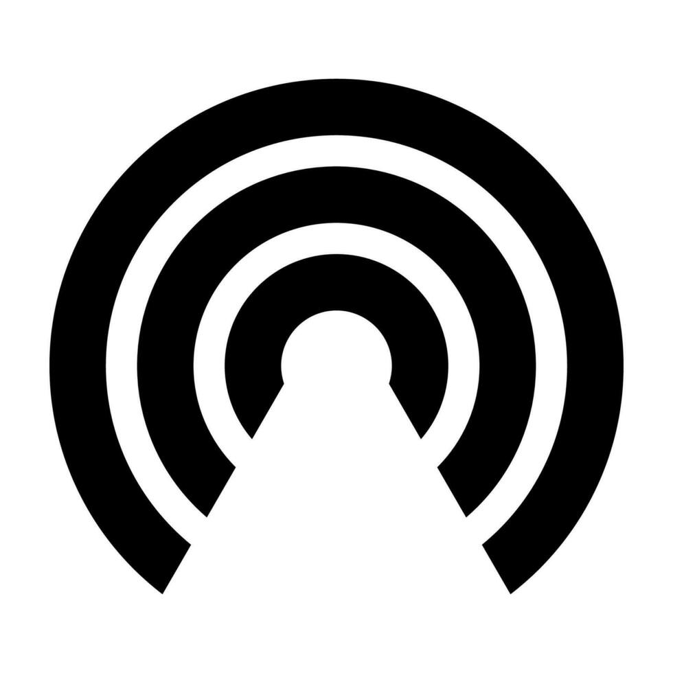 Vector signal communication information connection wireless icon symbol. Free vector illustration.