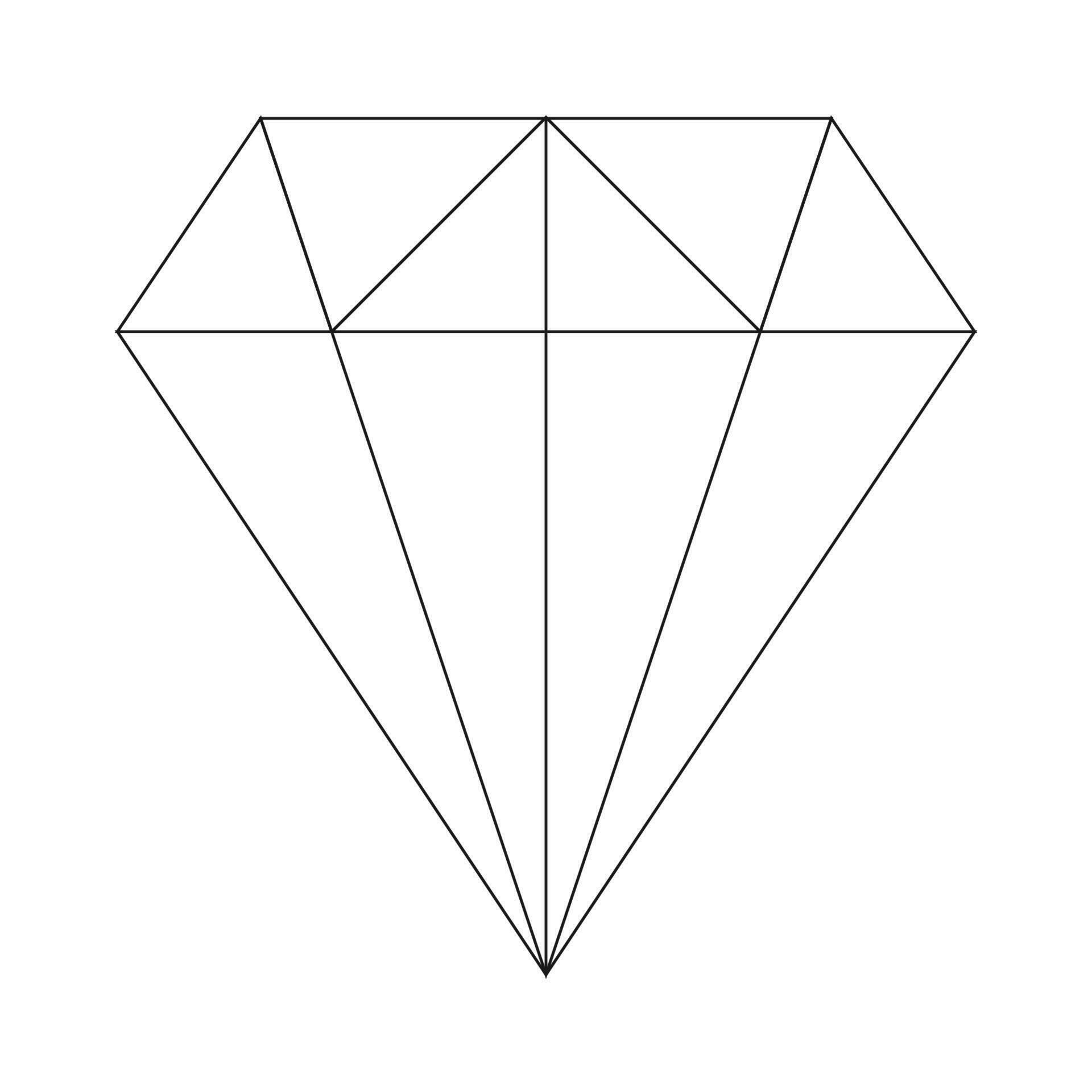 Linear Diamond Sign Vector Design. Free vector illustration. 23831613