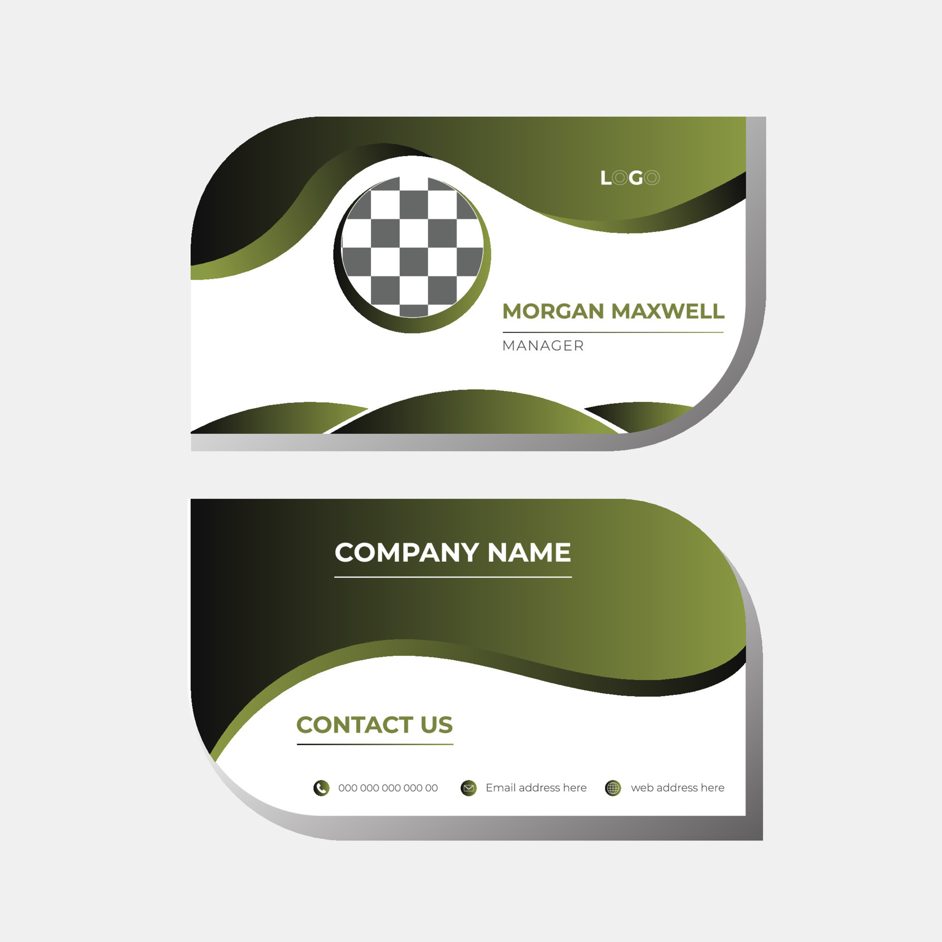 Die Cut Business Card Templates