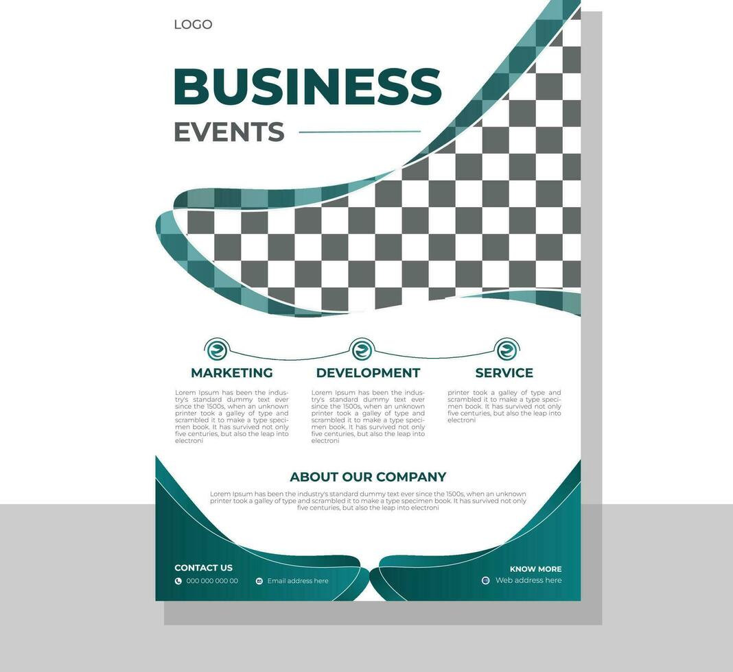 Corporate Business flyer template vector design, Flyer Template Geometric shape used for business poster layout, Company flyer, corporate banners, and leaflets. Graphic design layout