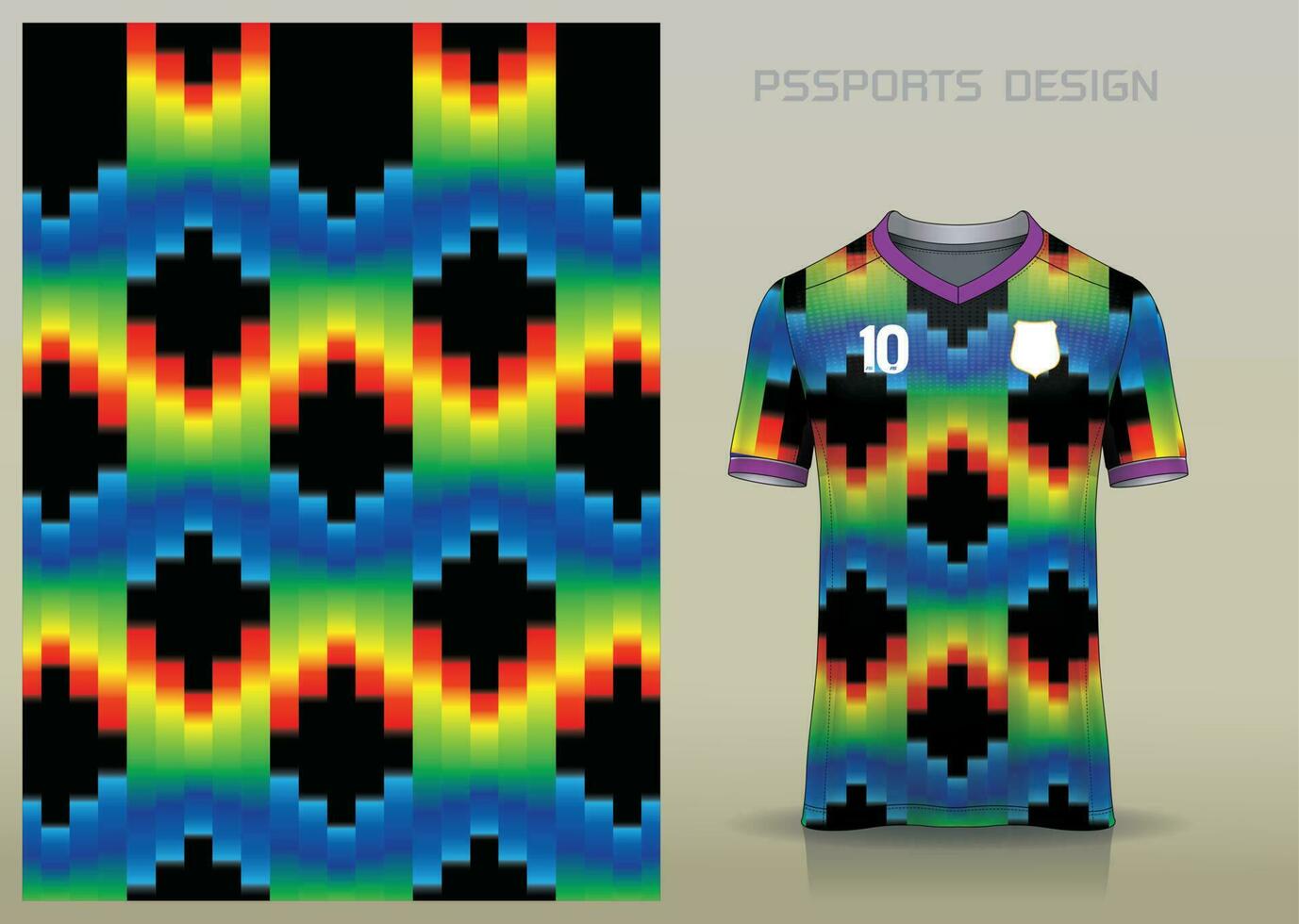 Deportes camisa diseño para utilizar en el fabricar de ropa de deporte o utilizar como antecedentes vector