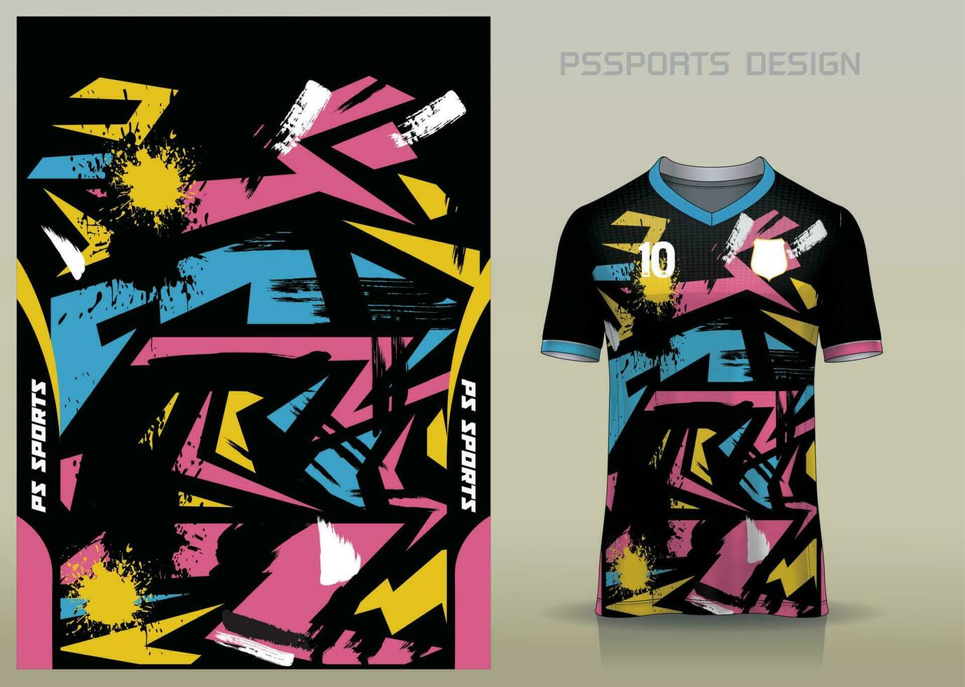 Deportes camisa diseño para utilizar en el fabricar de ropa de deporte o utilizar como antecedentes vector