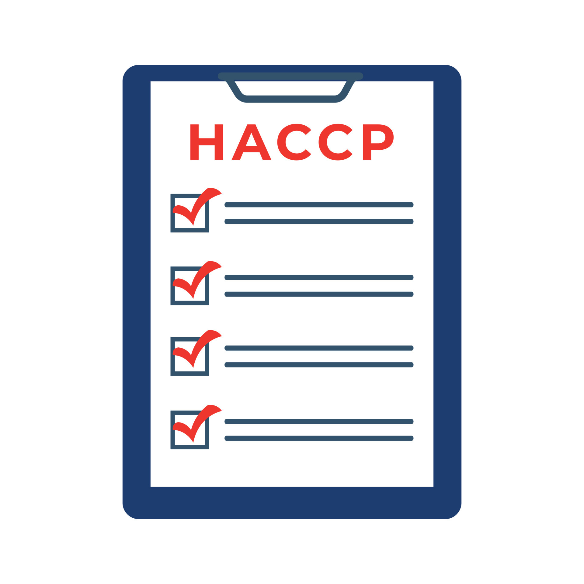 Hazard Analysis And Critical Control Point Icon With Checkmarks hazard-analysis-and-critical-control-point-haccp-basic-understanding
