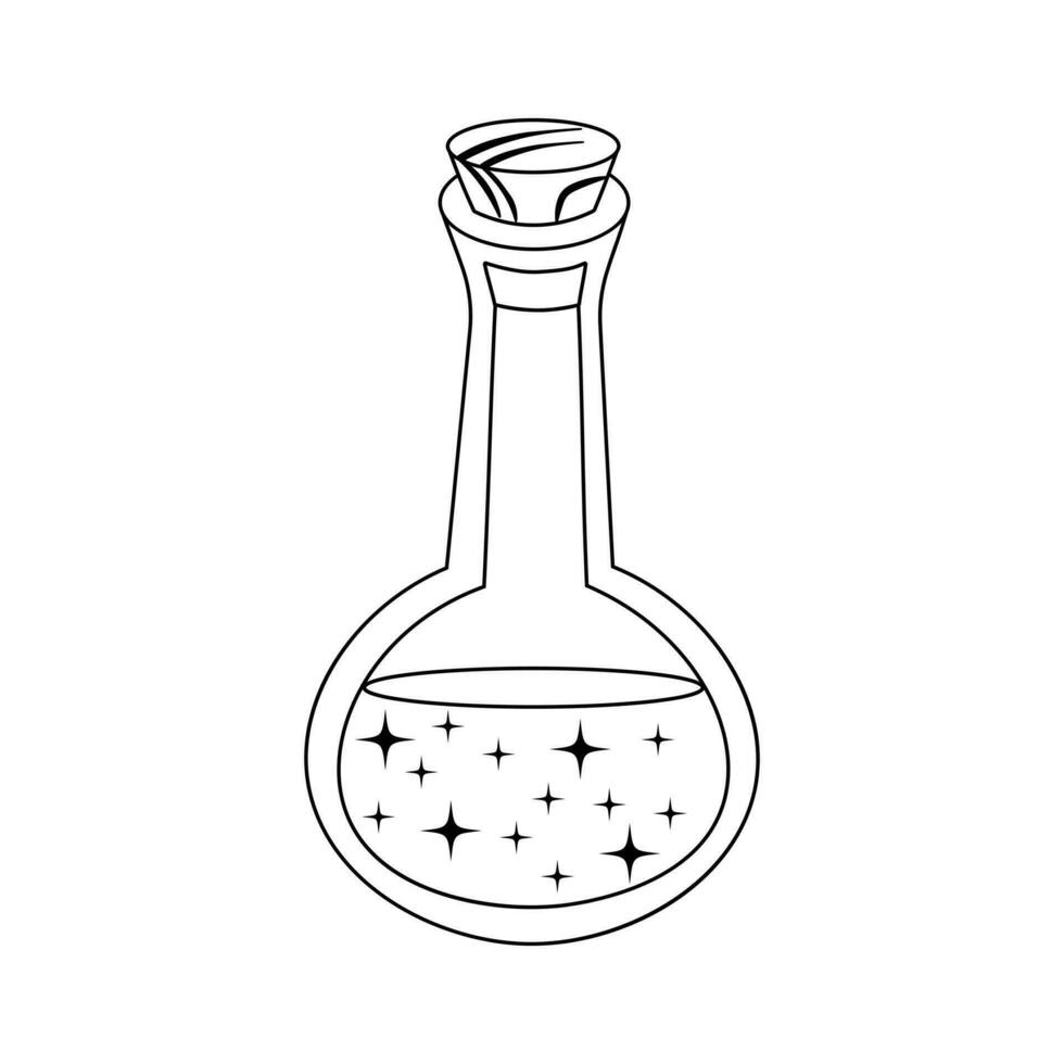 Potion coloring page vector