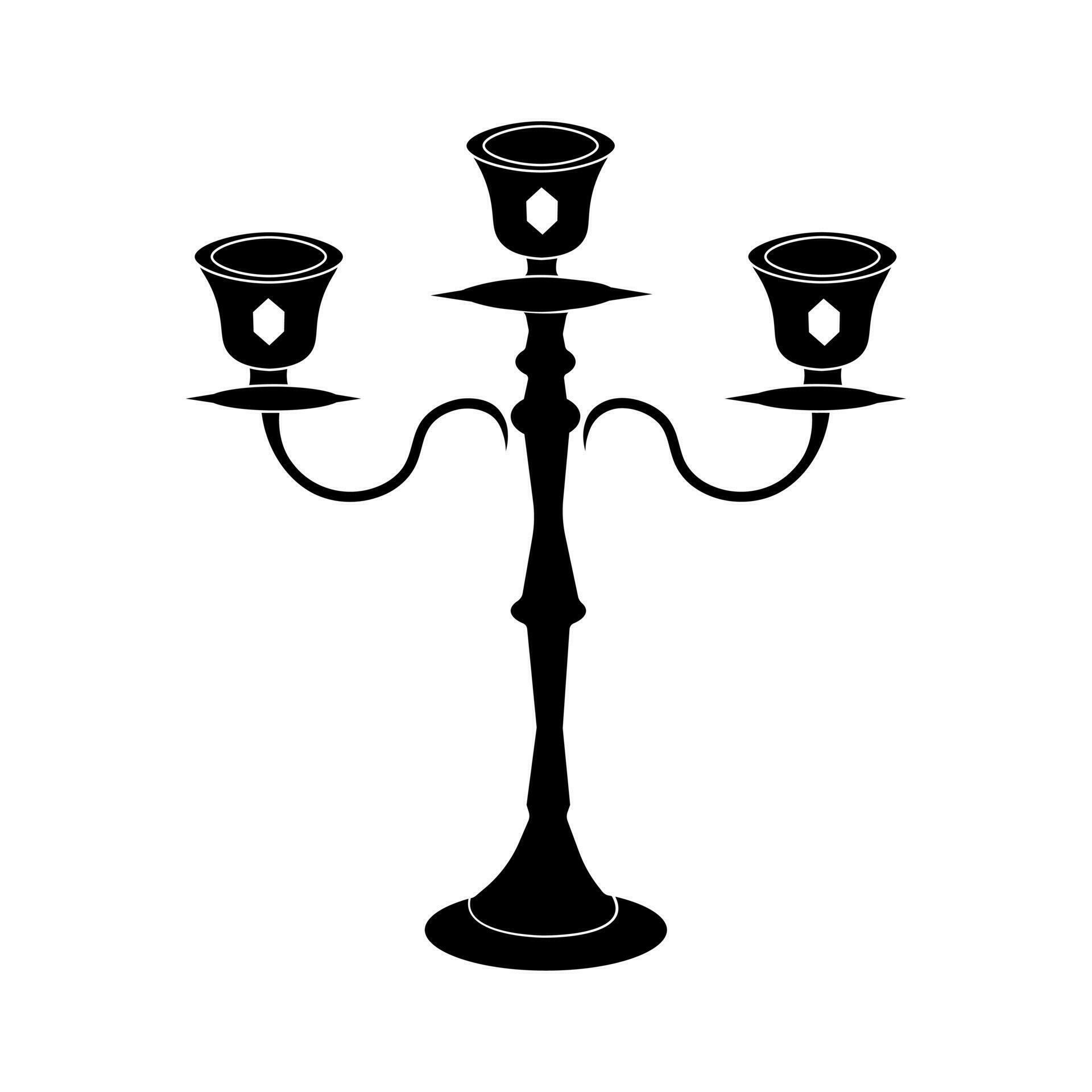 Glyph candlestick vector illustration 23832050 Vector Art at Vecteezy