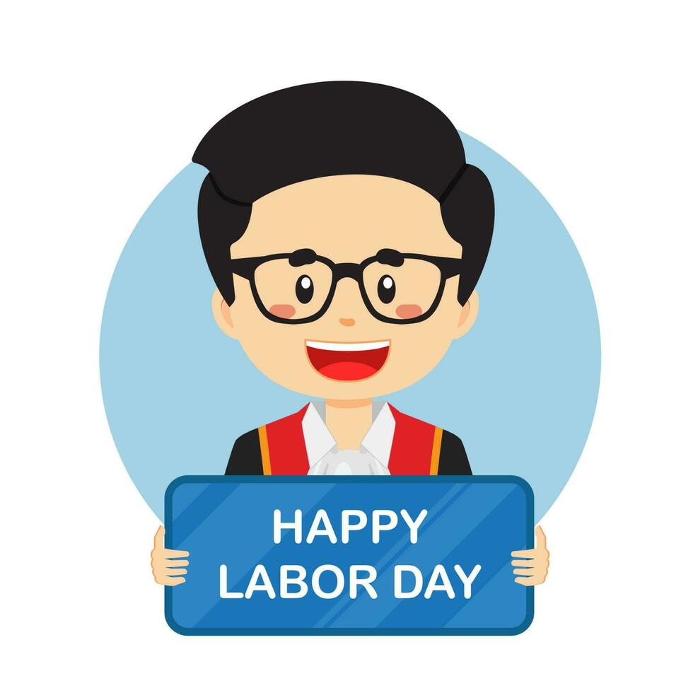 Labor day Background with Judge vector