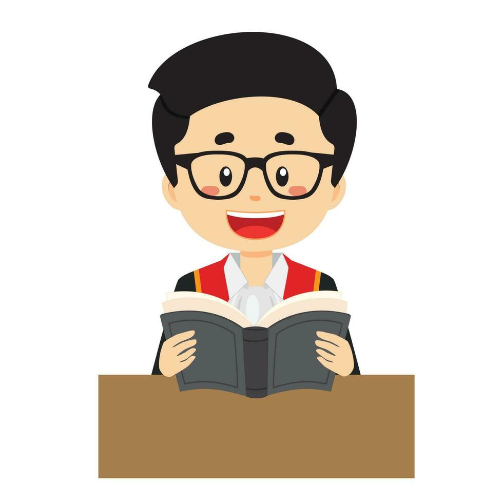 Judge Read a Book vector