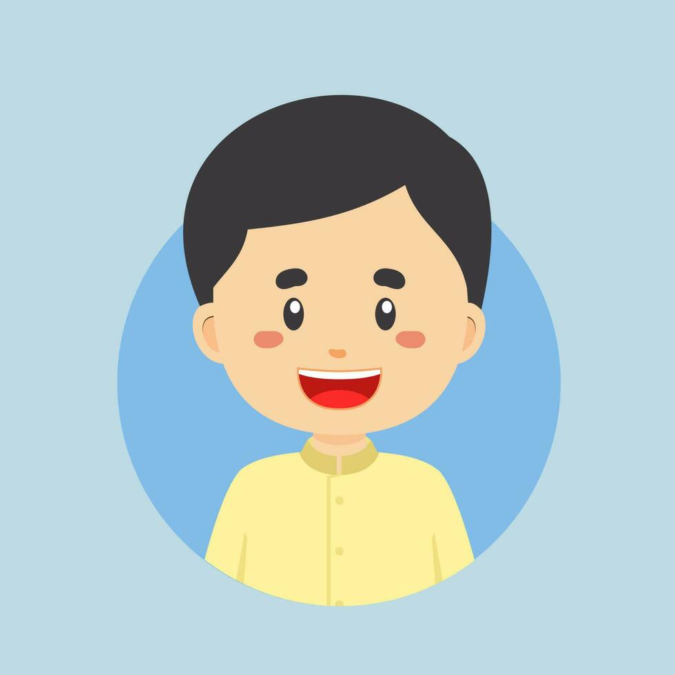 Avatar of a Laos Character vector