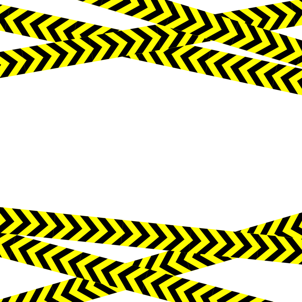 Caution sign with yellow line png