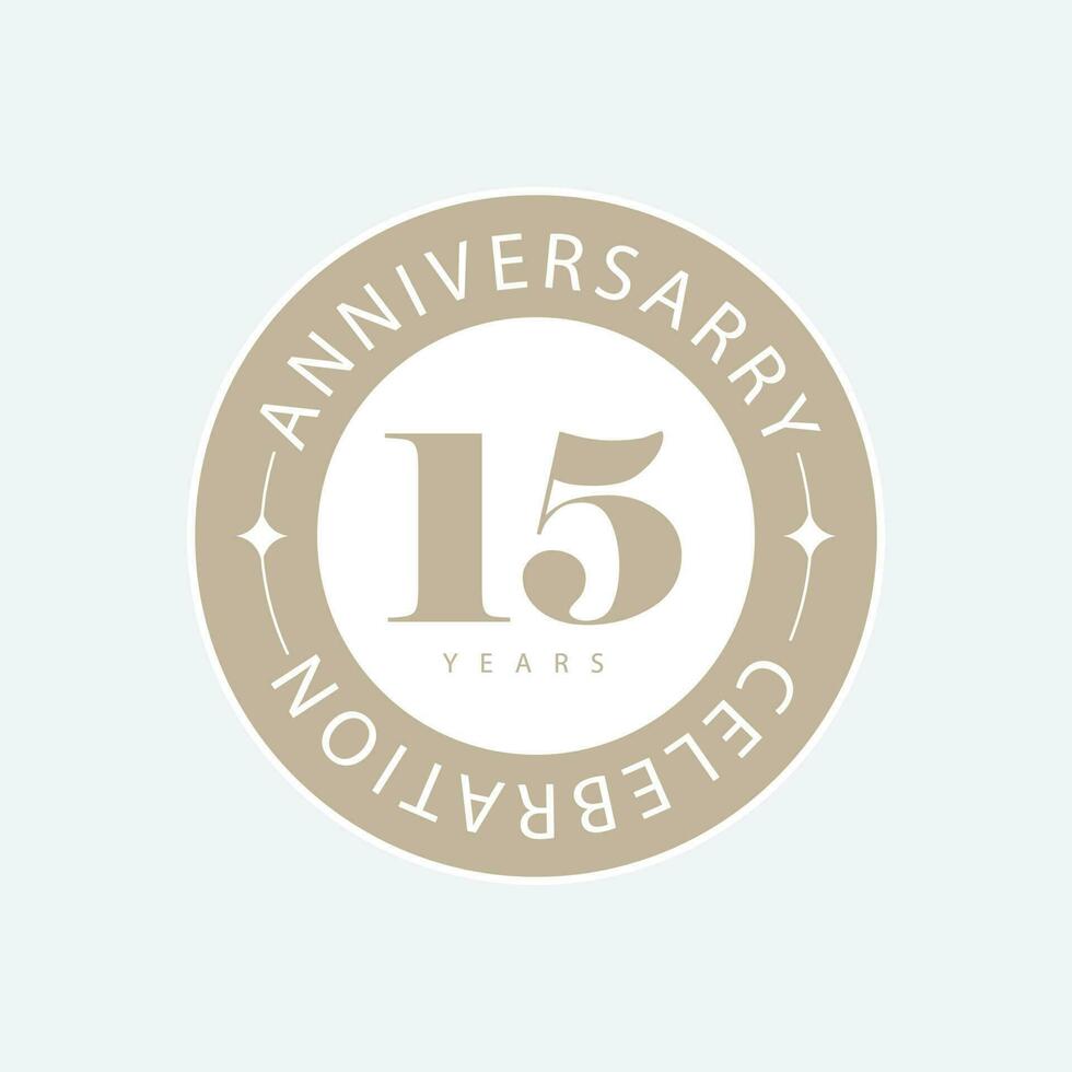 Vector anniversary logo design template