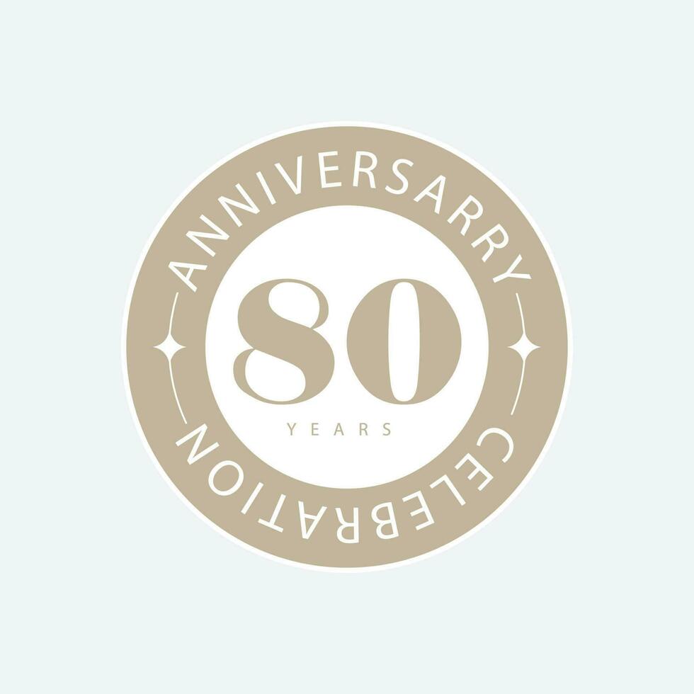 Vector anniversary logo design template