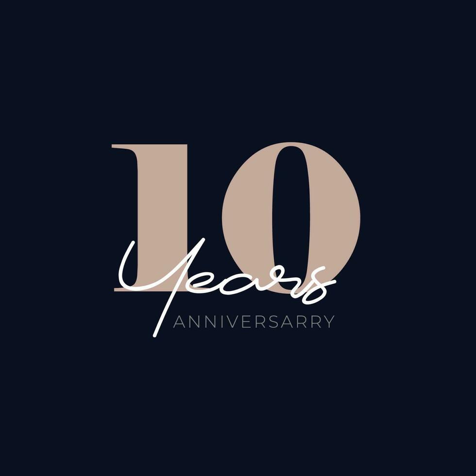 Vector anniversary logo design template