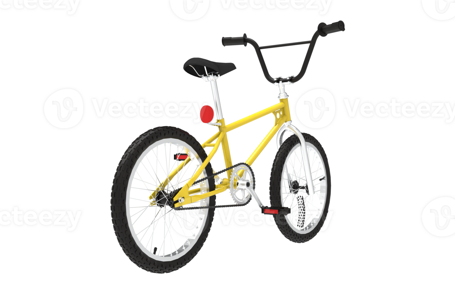 photo Yellow bicycle on Transparent background png