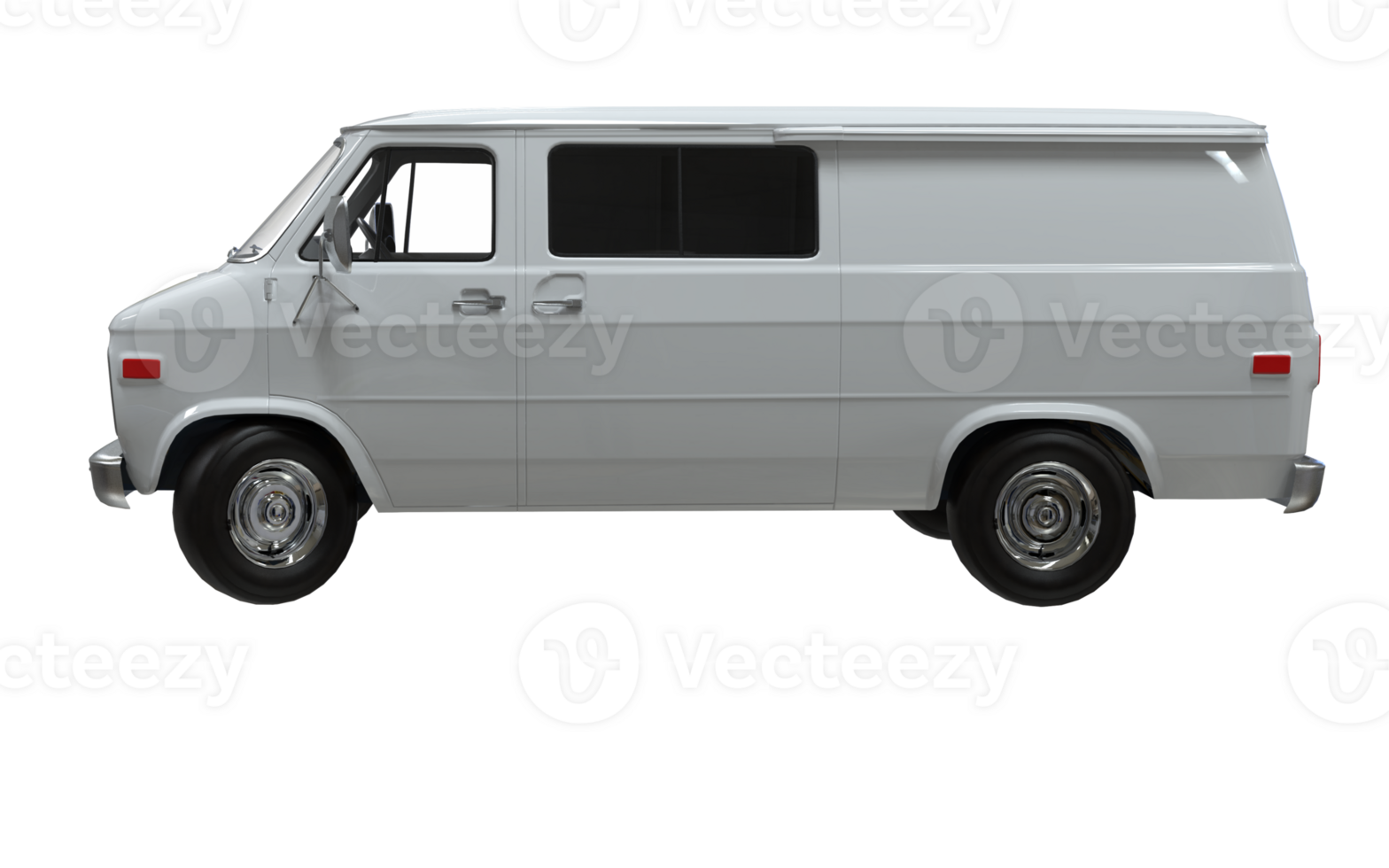 photo White van on Transparent background png