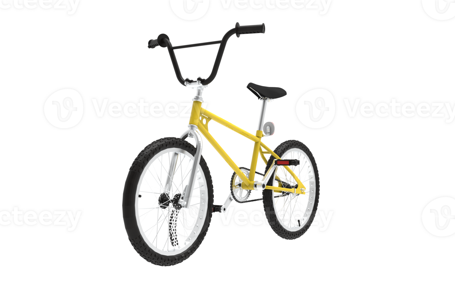 photo Yellow bicycle on Transparent background png