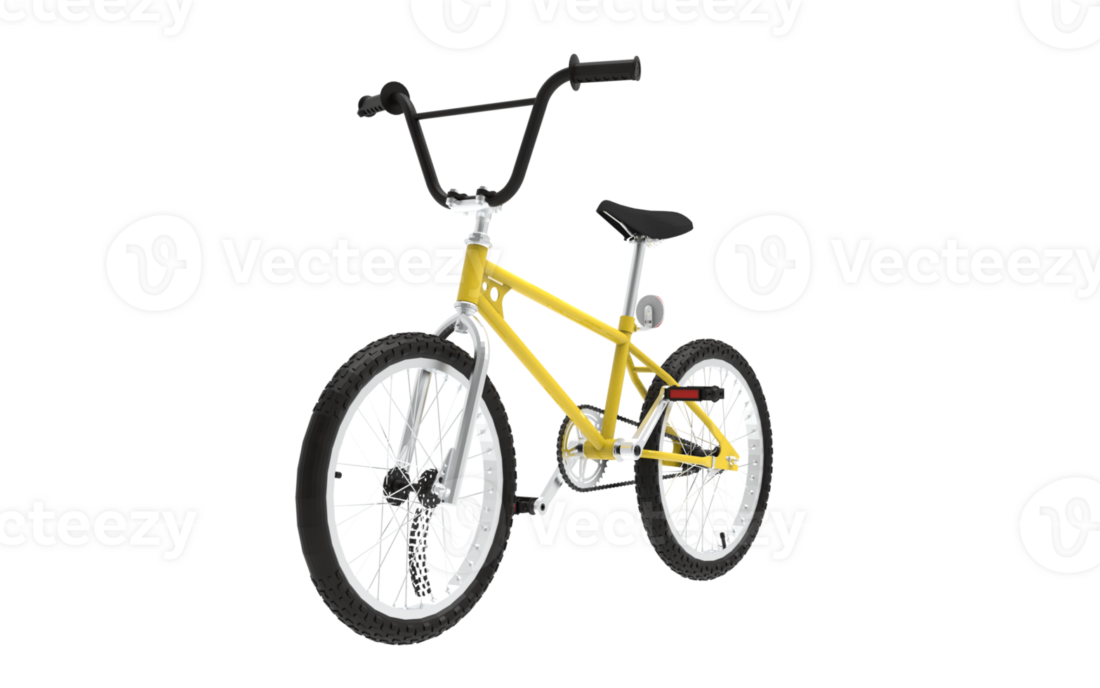 photo Yellow bicycle on Transparent background png