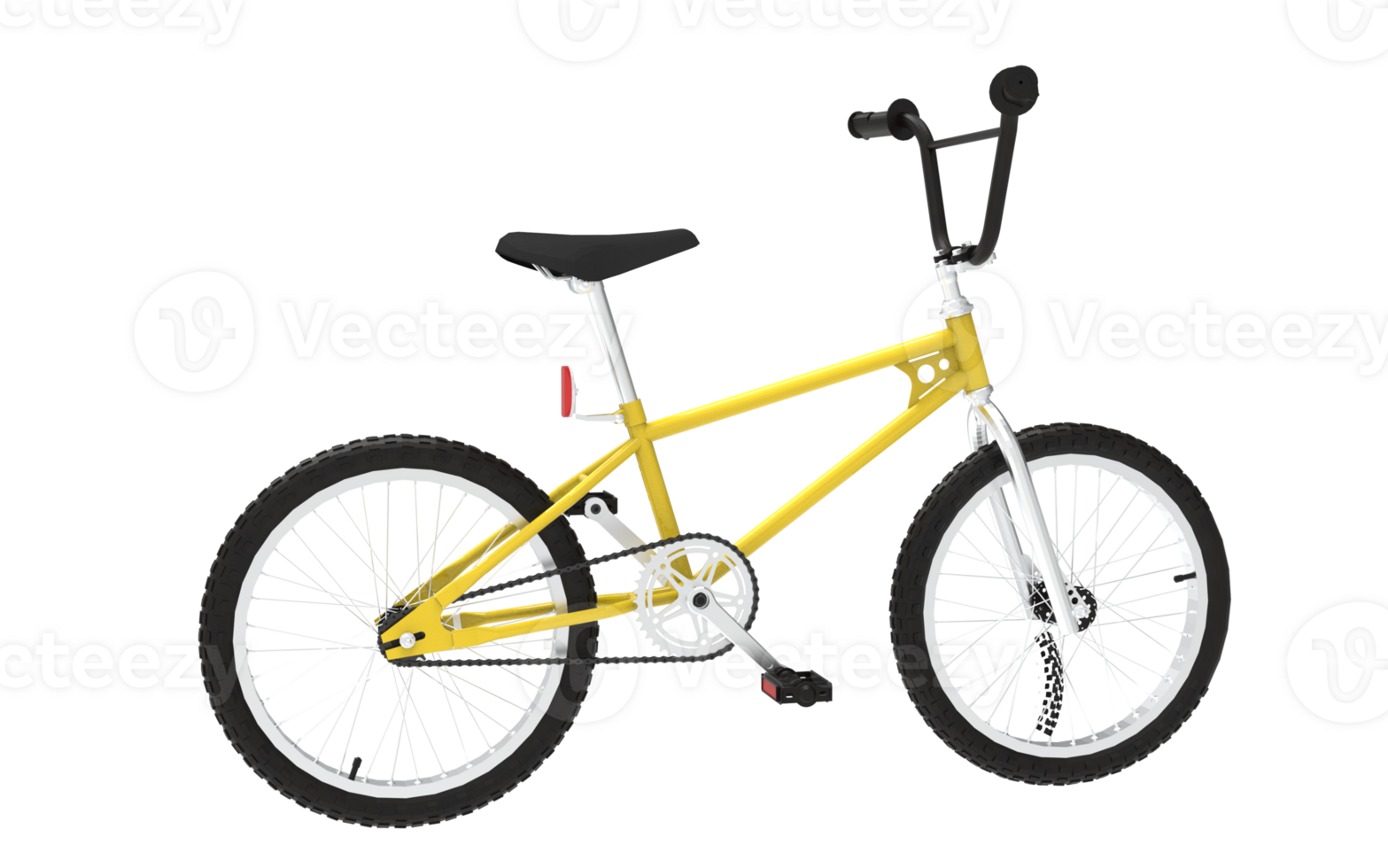 Photo Yellow bicycle on Transparent background png