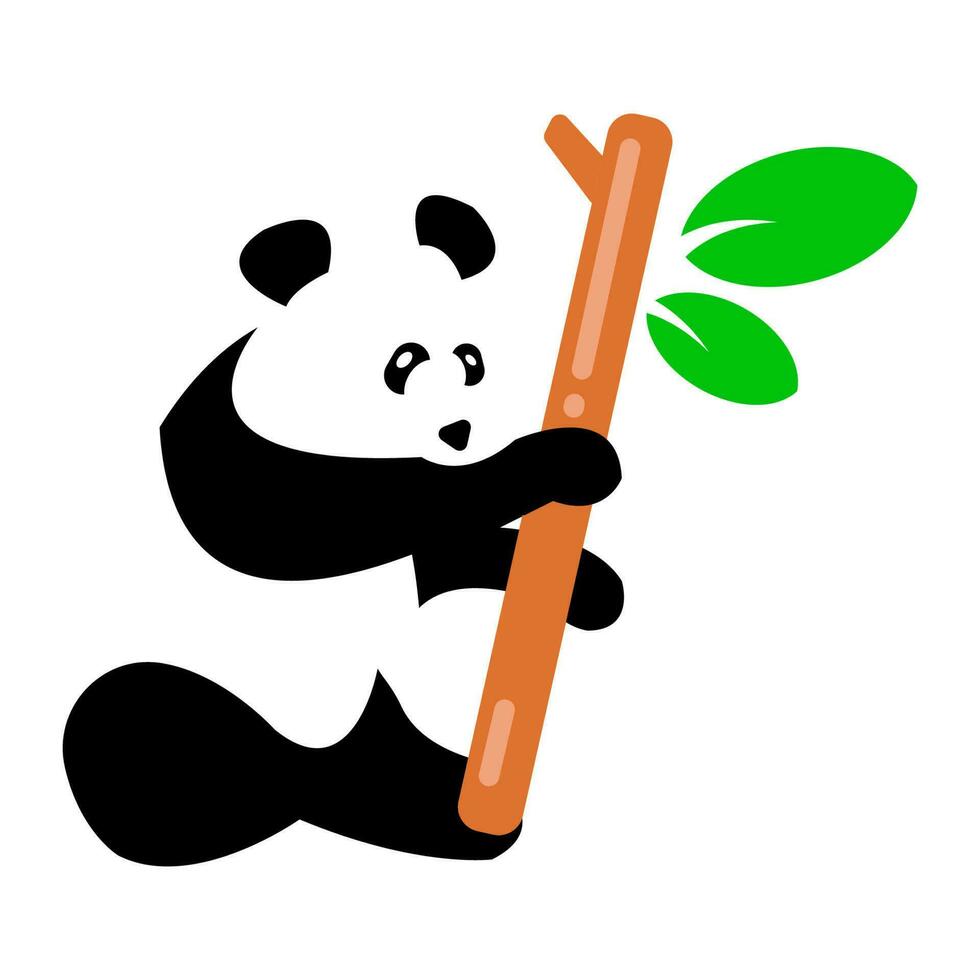 panda icon illustration vector