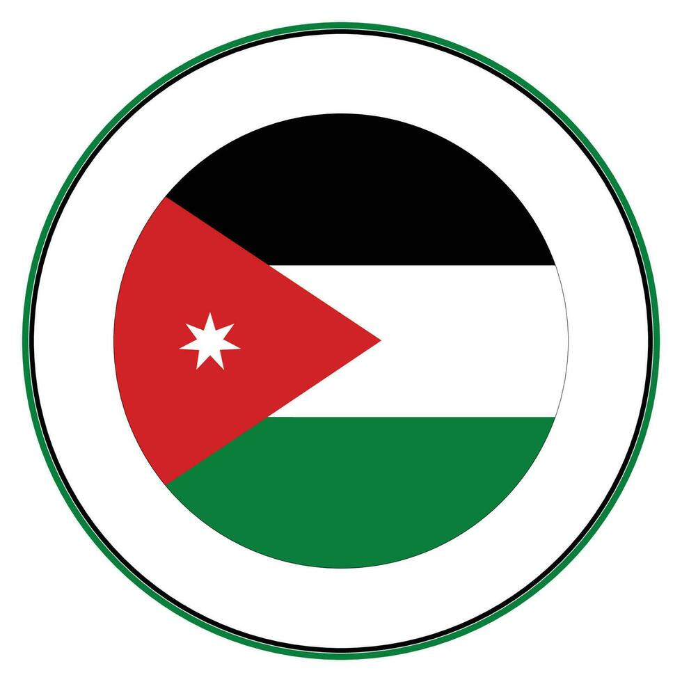 Jordan flag. Flag of Jordan vector