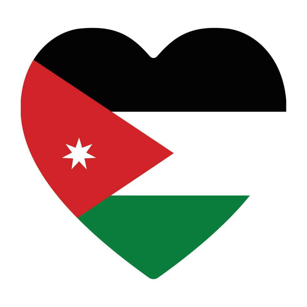 Jordan flag. Flag of Jordan vector