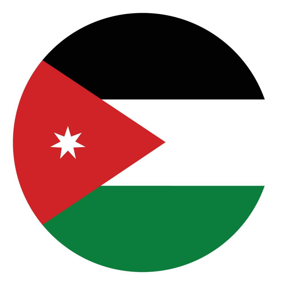 Jordán bandera. bandera de Jordán vector