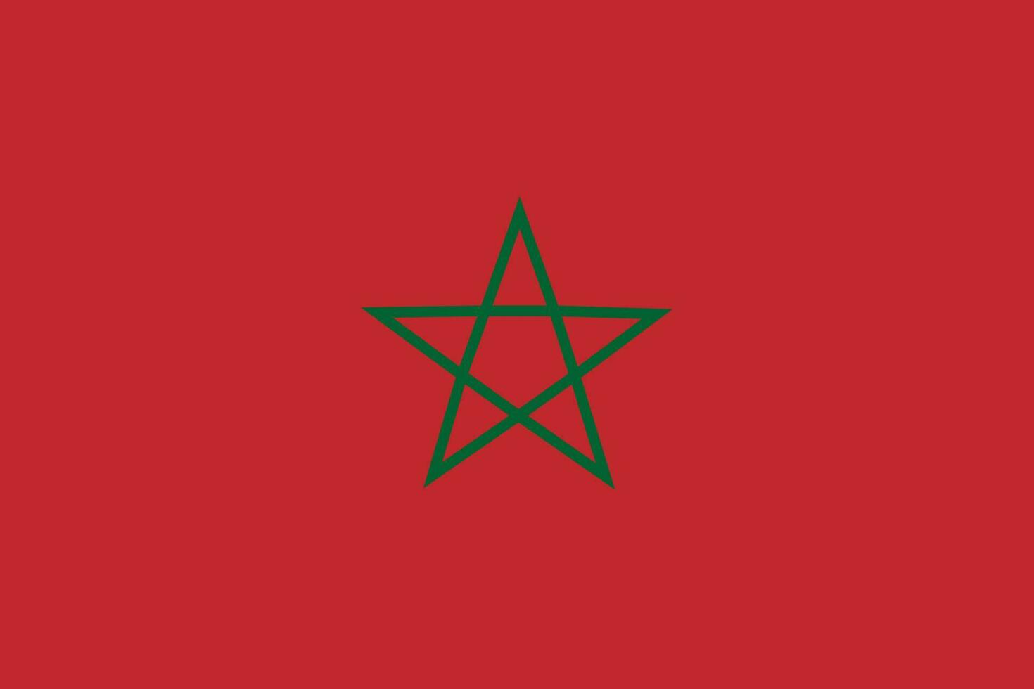 Morocco flag. Flag of Morocco vector