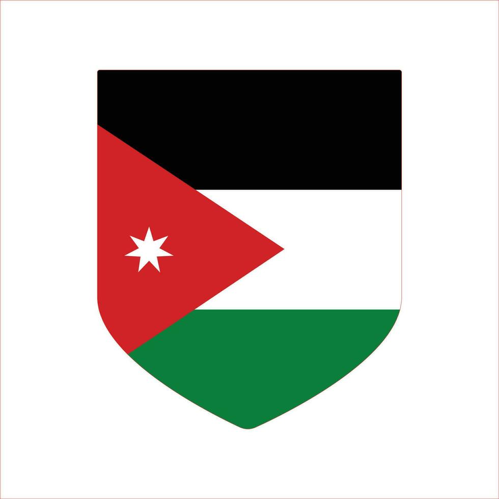 Jordan flag. Flag of Jordan vector