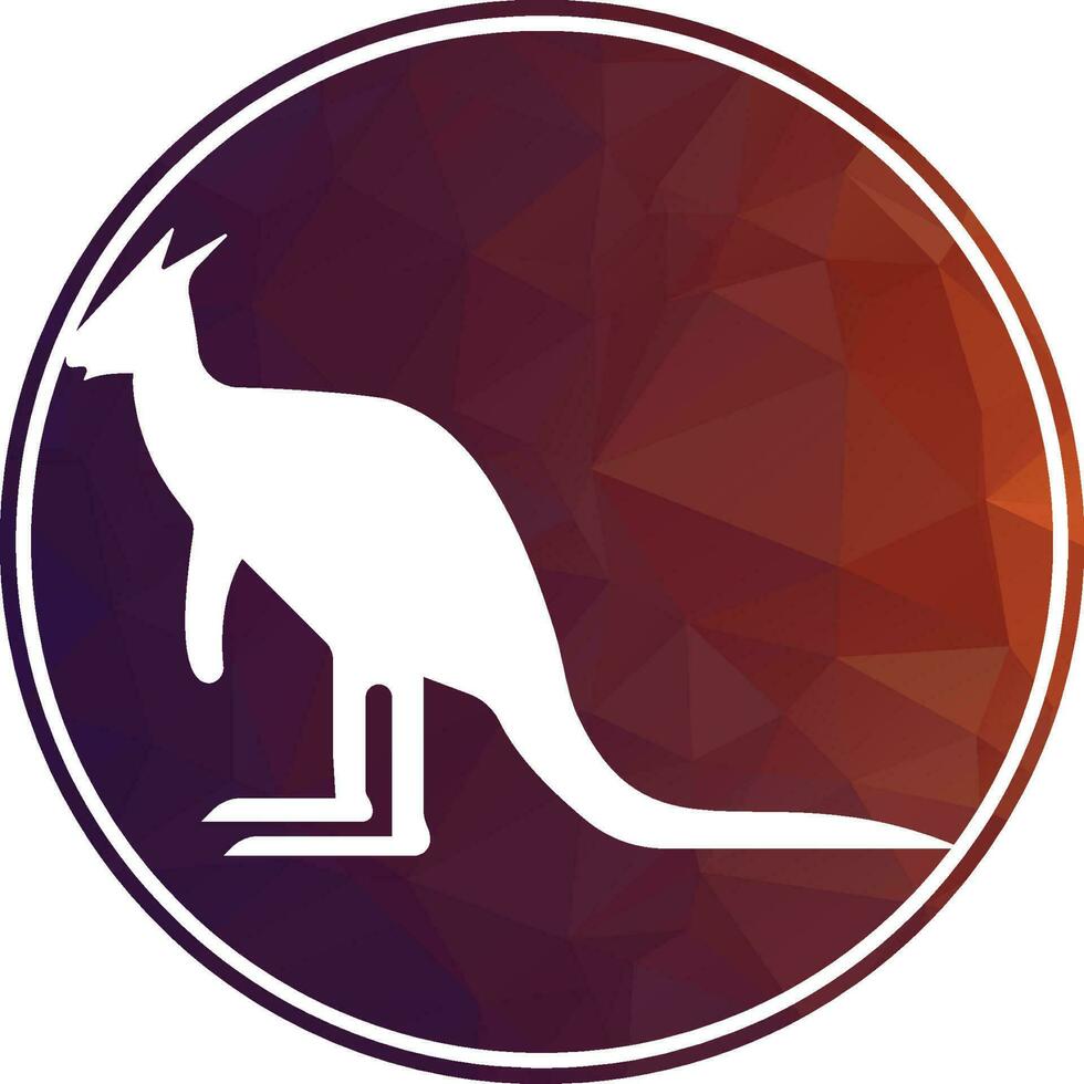 Kangaroo logo. kangaroo template vector design