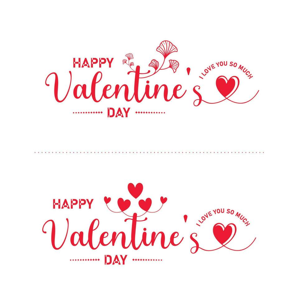 happy valentines day badge collection vector
