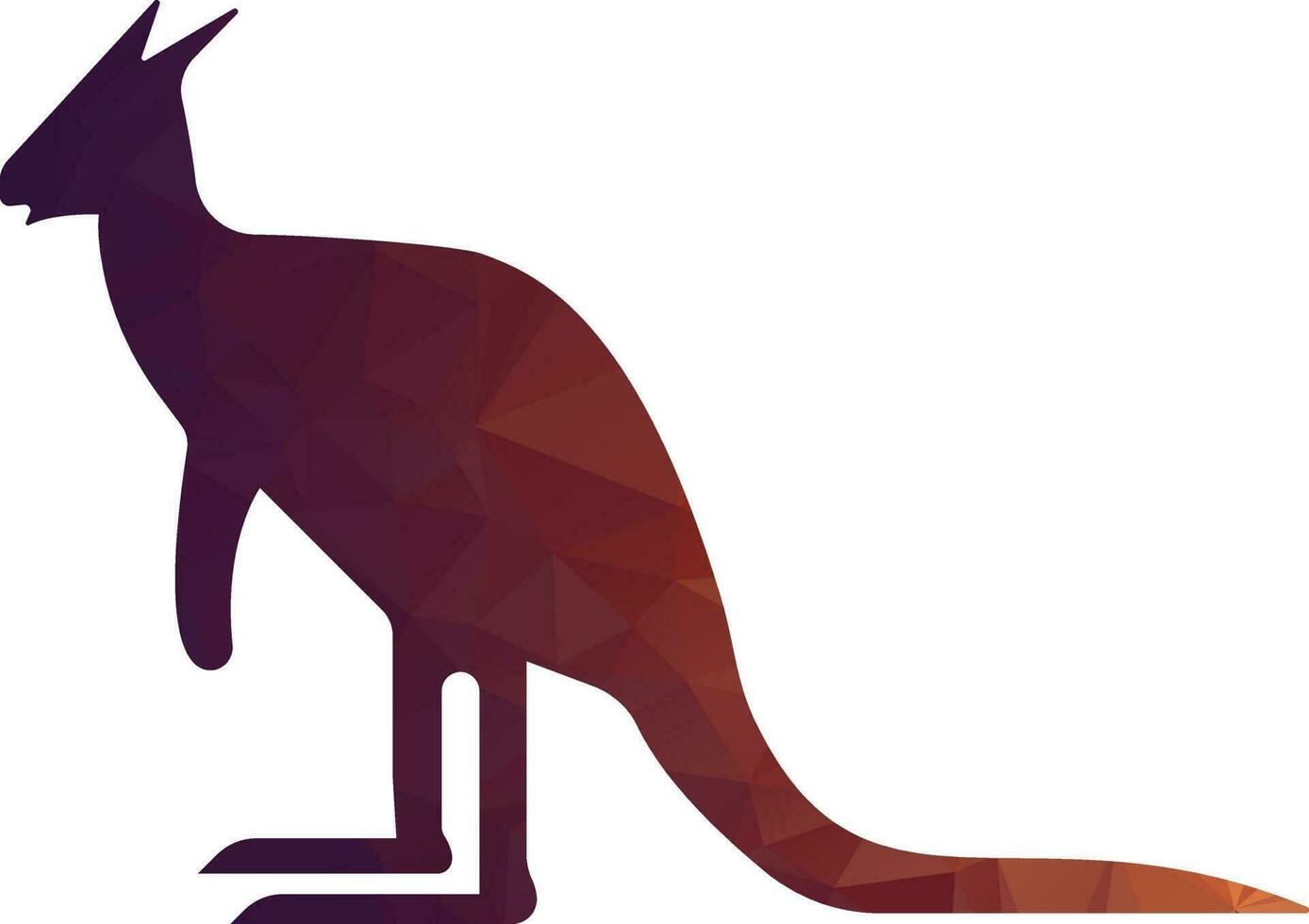 Kangaroo logo. kangaroo template vector design