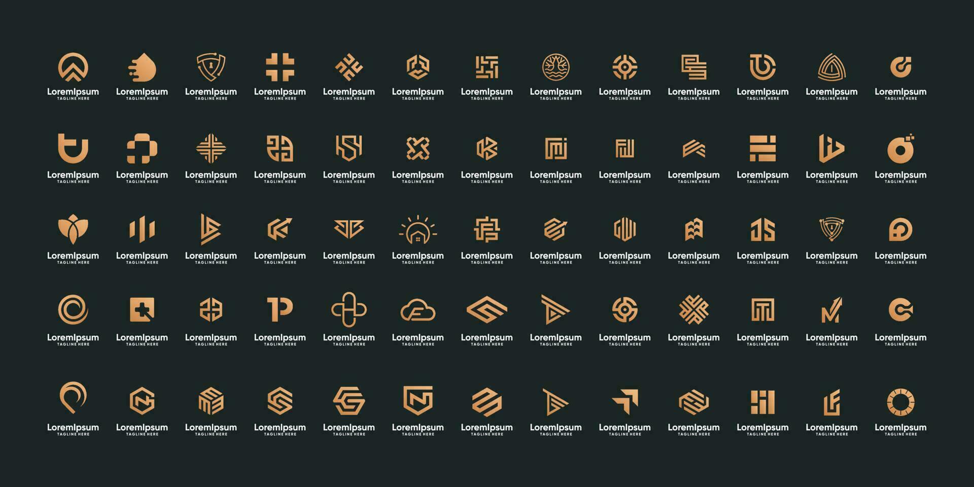 mega logo símbolo icono haz vector