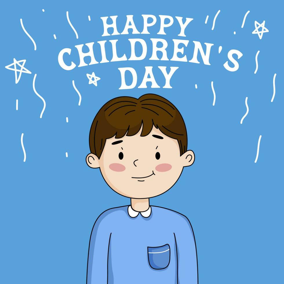 vector dibujos animados mundo para niños día ilustración