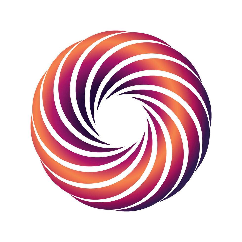 Abstract donut. Abstract saturated ring vector