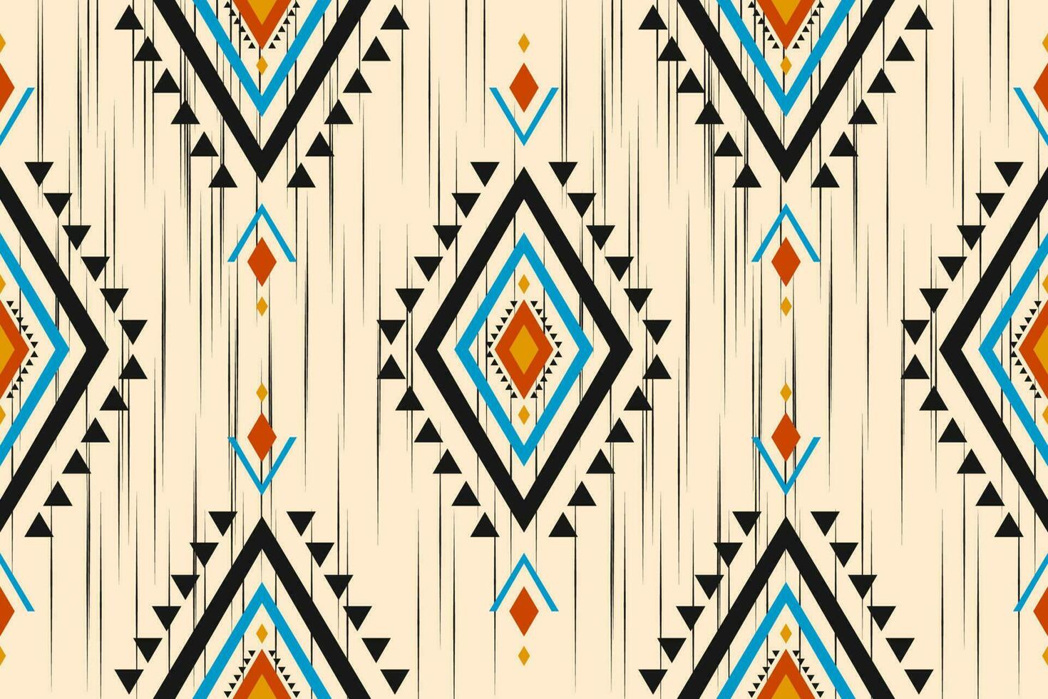 Beautiful ethnic pattern art. Geometric ethnic seamless pattern in tribal, folk embroidery, and Mexican style. vector