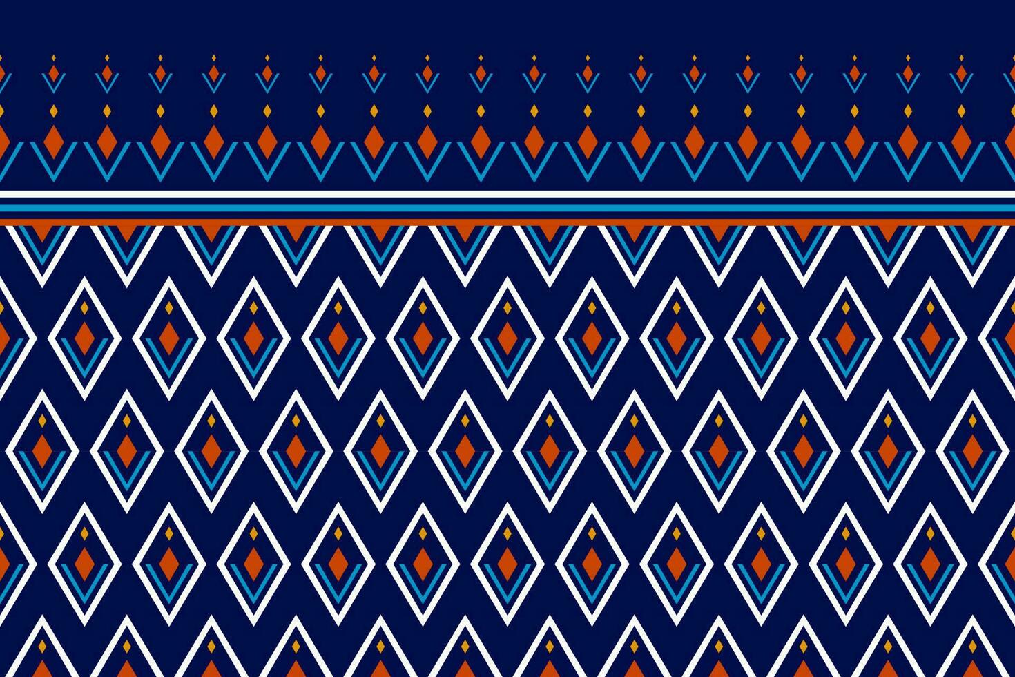 Ethnic Aztec pattern art. Geometric seamless pattern in tribal, folk embroidery, and Mexican style. vector