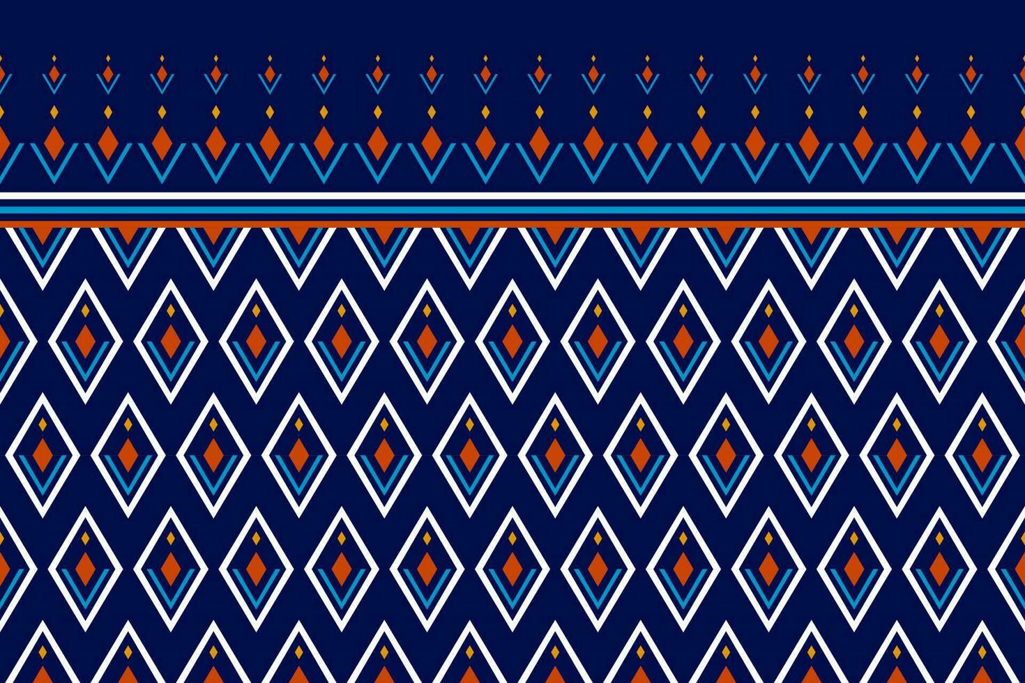 Ethnic Aztec pattern art. Geometric seamless pattern in tribal, folk embroidery, and Mexican style. vector