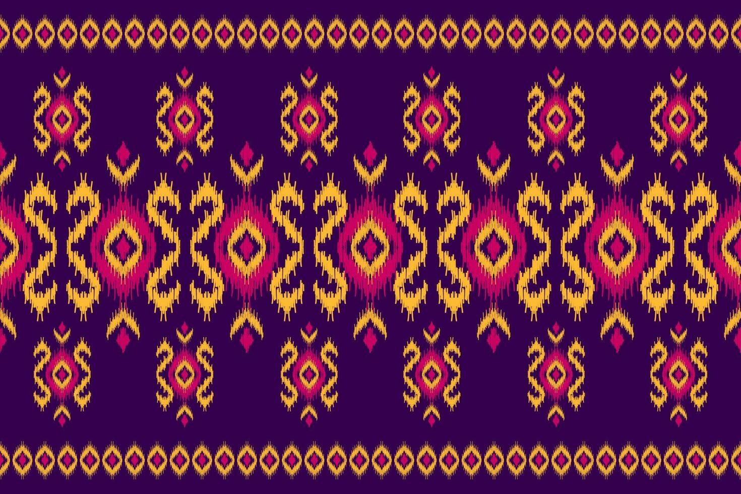 Carpet ethnic tribal pattern art. Ethnic ikat seamless pattern. American, Mexican style. vector