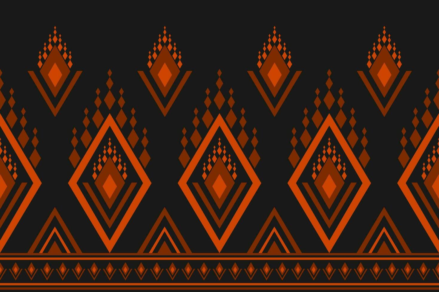 Abstract ethnic Aztec style. Ethnic geometric seamless pattern in tribal. Border ornament print. vector