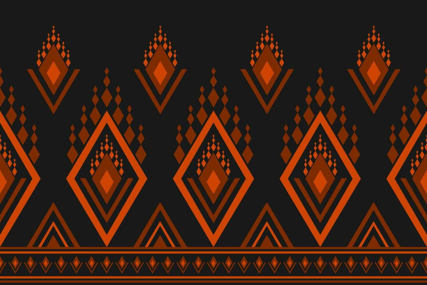 Abstract ethnic Aztec style. Ethnic geometric seamless pattern in tribal. Border ornament print. vector