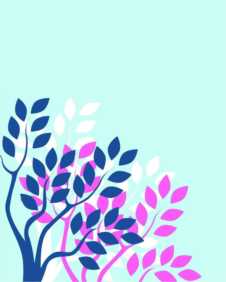 abstract branch floral vector background