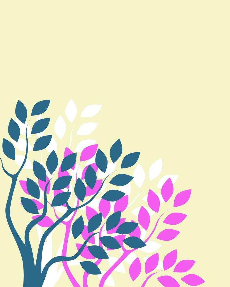 abstract branch floral vector background