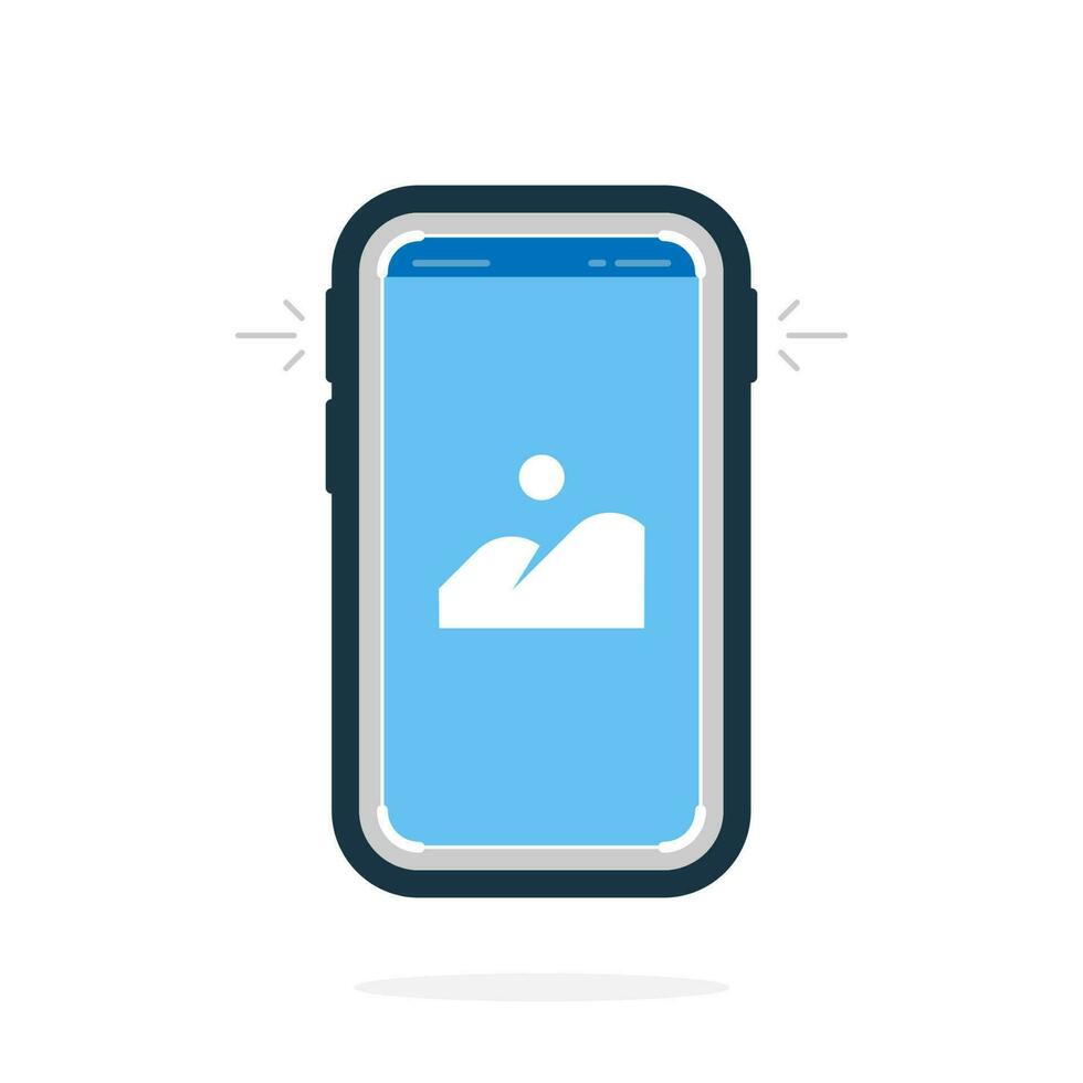 take screenshot on smartphone screen concept illustration flat design vector eps10. modern graphic ui element for infographic, icon