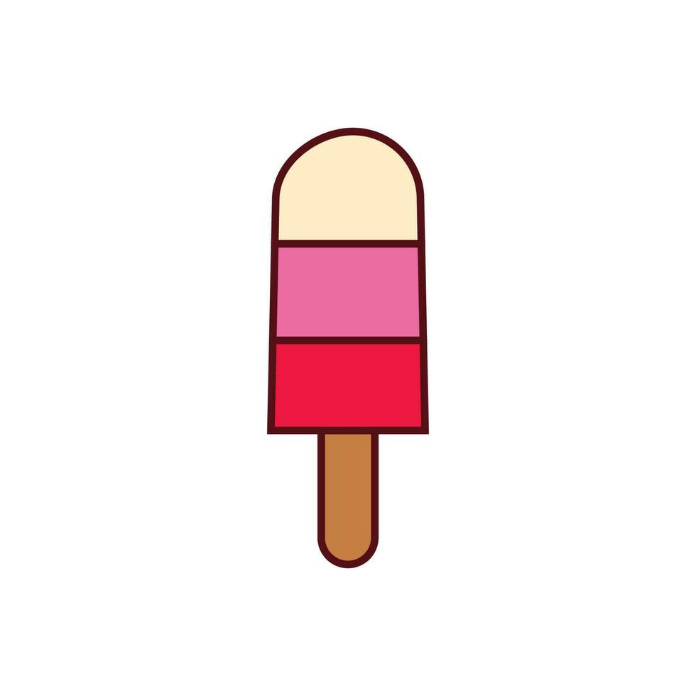 tasty ice creams. Sweet summer delicacy in flat style vector