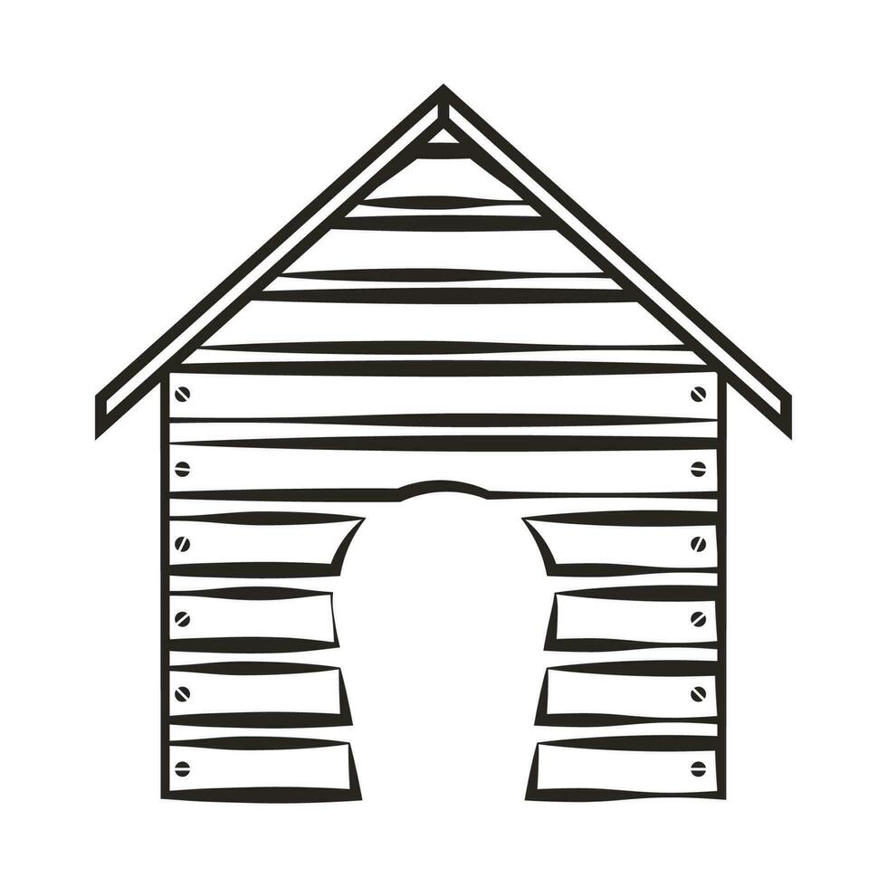 Doghouse, Dog Kennel icon vector