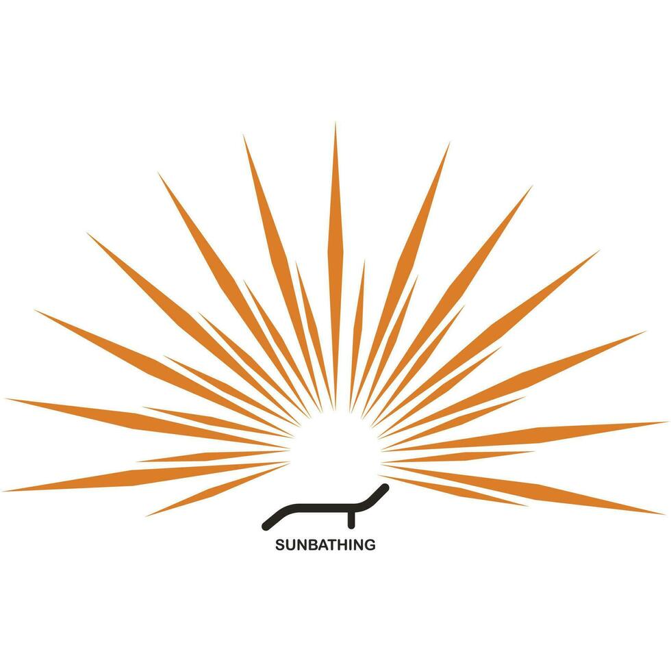 sunbathing icon illustration design vector