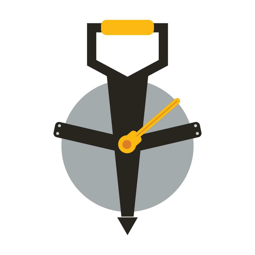 Roll meter icon vector