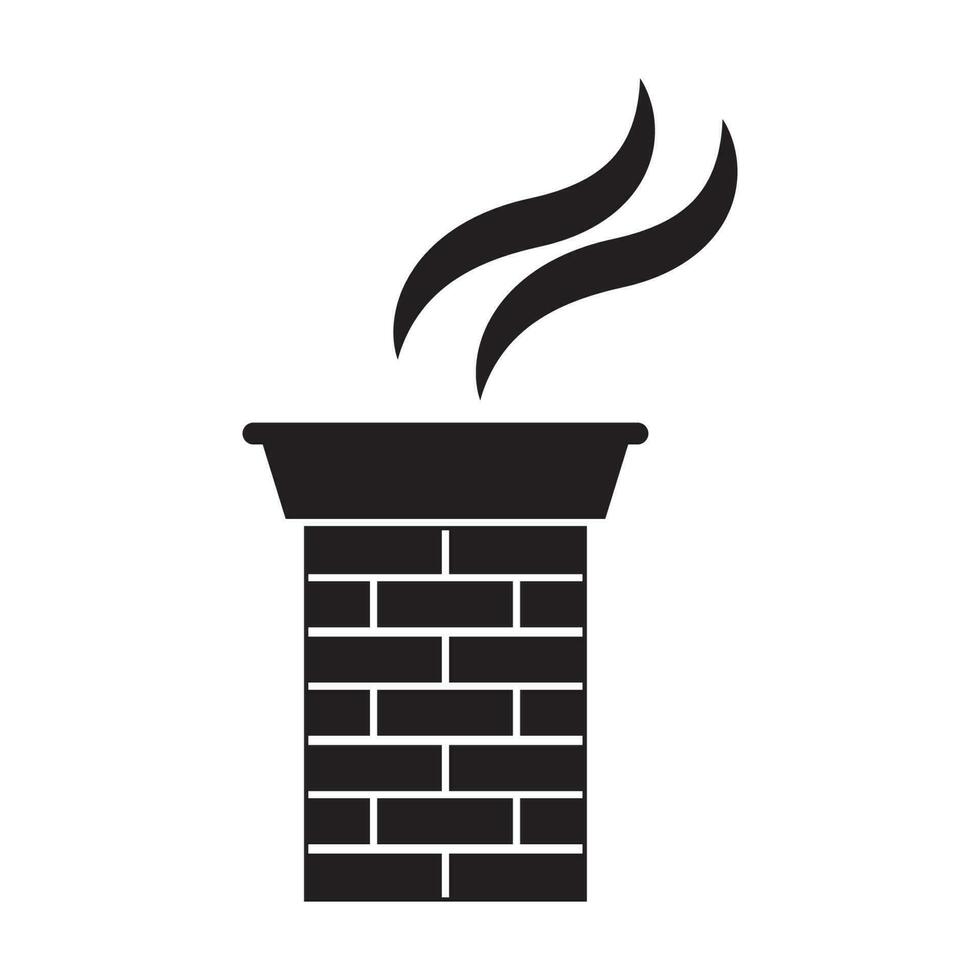 Chimenea icono vector