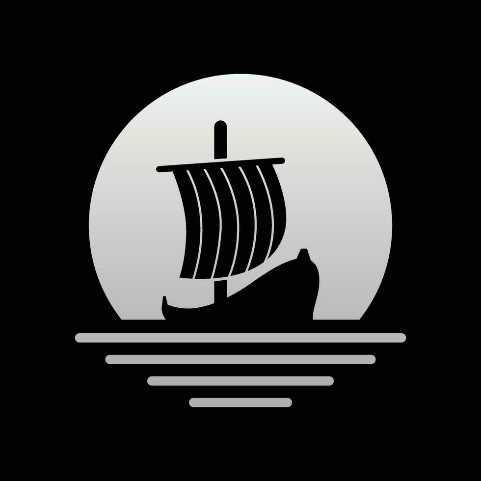 Ship Sail Logo Illustration Designs vector